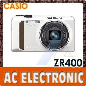 Casio Zr400 Digital Camera (White)