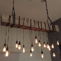 wooden chandeliers