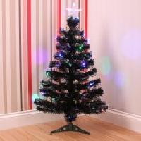 Black Fibre Optic Christmas Tree