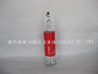 Red Glass Vinegar Bottles