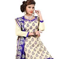 Chanderi Dressmaterial Salwar Kameez