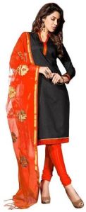 Daily Wear Banarasi Dress Material, Color : Black