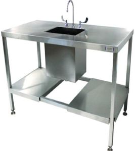 Stainless Steel Sink Lab Split Undershelf