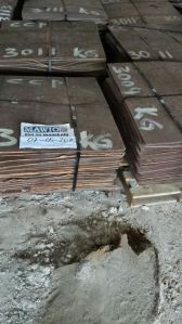 Copper Cathodes 99.99% Cu