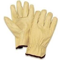 leather safety hand gloves