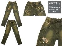 Military Green Wash Jeans