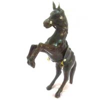 Leather Stuffed Jumping Horse