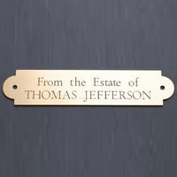 Brass Name Plate 01