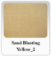 Sand Blasting Yellow Marble