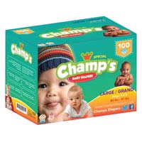 Champ's Baby Diapers - Large