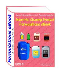 Industrial cleaning products formulation eBook43 with 25 formulas