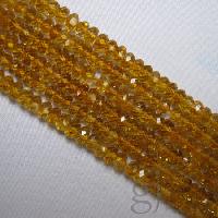  Citrine Faceted Rondelle Beads