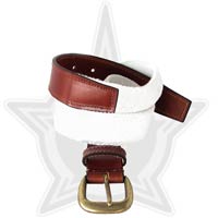 Mens Woven Leather Belts