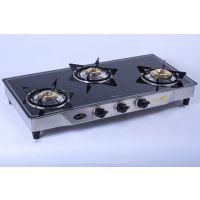 three gas stove burner