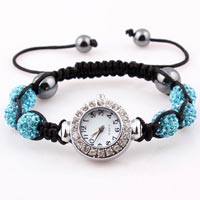 Crystal Turquoise Balls Watch