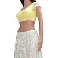 Brasso Crop Top with Long Skirt