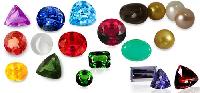 Semiprecious Stones like aquamarine,Rhodolite,Garnet,Ruby 