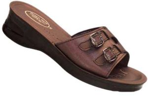 Ladies Slippers-1051A Blk / Cherry / Cream Ladies Slippers-1051A Blk / Cherry / Cream