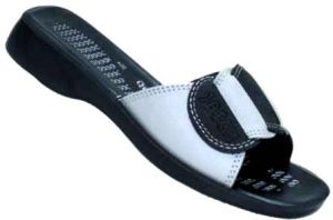 Ladies Slippers-37 Black Gray/ Black Gold Ladies Slippers-37 Black Gray/ Black Gold