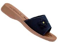Ladies Slippers QS-25 n. Blue / Black / Brown