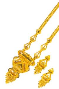 Gold Necklace-d-40-gm