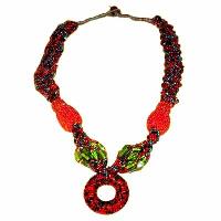 Glass Beaded Necklace Icc-01