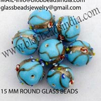 Venation Glass Beads