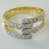 Diamond Studded Gold Rings