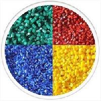 colored plastic granules