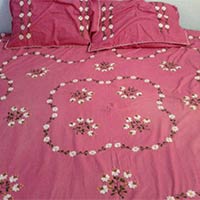 Cotton Handloom Work Bed Sheets & Pillow Covers