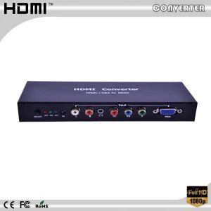 Sfx  VGA+ypbpr To HDMI Converter Box With Remote Control For Hdtvs