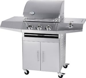 BBQ Barbecue Gas 3 Burner Stainless
