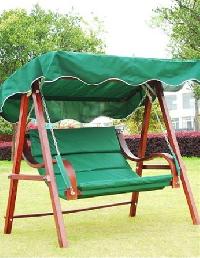 Wooden Garden Patio Swing Bench Chair W, Canopy
