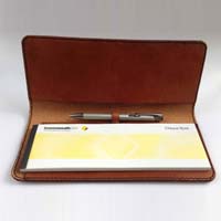 Leather Cheque Book Holders