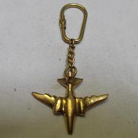 Brass Airplane Keychain