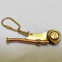 Brass Whistle Keychain