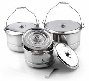 KRISH Stainless Steel Stainless Steel Spring Steamer Cooking Pots, Feature : Eco-friendly