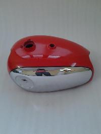 Red Painted Chrome Petrol Tank