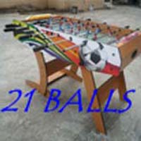 21 BALLS SOCCER TABLE NATURAL 3 IN 1