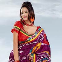 Crepe Jacquard Saree