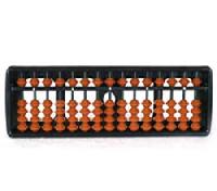 13 Rods Student Abacus with Brown Beads