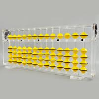 13 Rods Teacher Abacus with Transparent Frame& Yellow Beads - See More At: Http://www.bharatflowcont