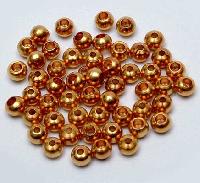 Brass Round Golden Beads Be-1