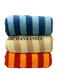 Check Stripe Fleece Blankets