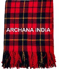 Tartan Plaid Woolen Blankets