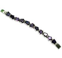 GB-03  silver gemstone bracelets