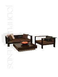Low Sitting Wooden Sofa Set