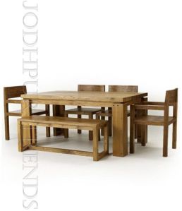 Straight Line Wooden Dining Set