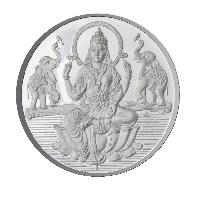 silver lakshmi coin