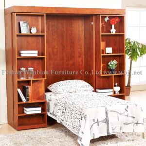 Wall Bed With Sliding Bookcases